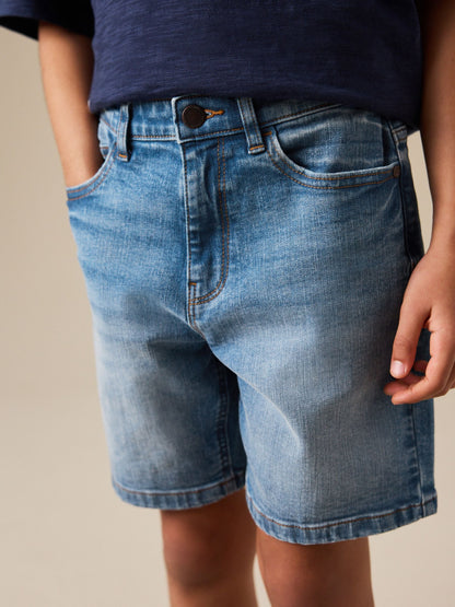 Dsiney Kidz - Mid Blue Single Denim Shorts (3-16yrs) image 4