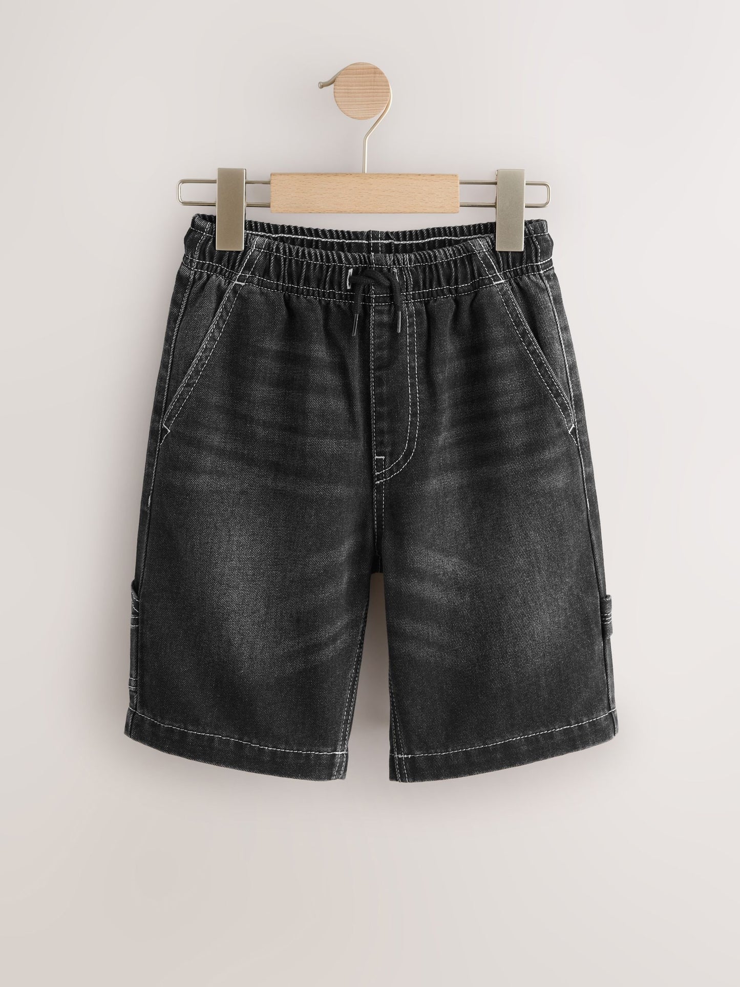 Dsiney Kidz - Black Carpenter Denim Shorts (3-16yrs) image 5