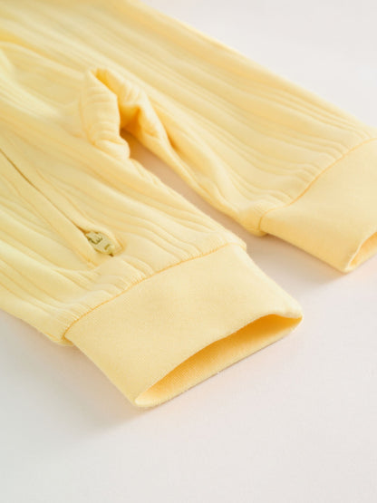 Pink/Yellow Baby Sleepsuits 3 Pack (0mths-3yrs) image 4