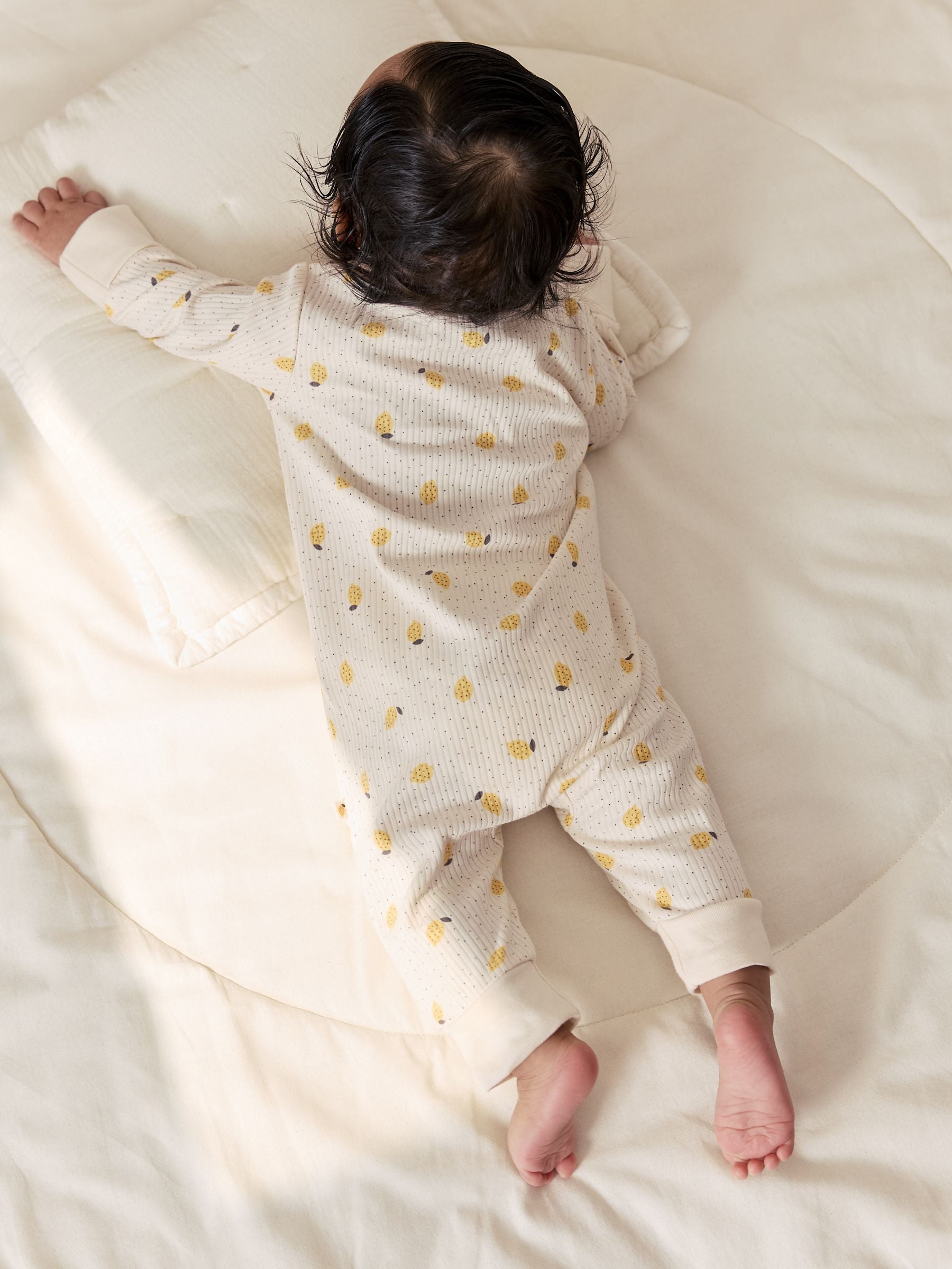 Lemon Yellow Baby Sleepsuits 3 Pack (0mths-3yrs) image 3