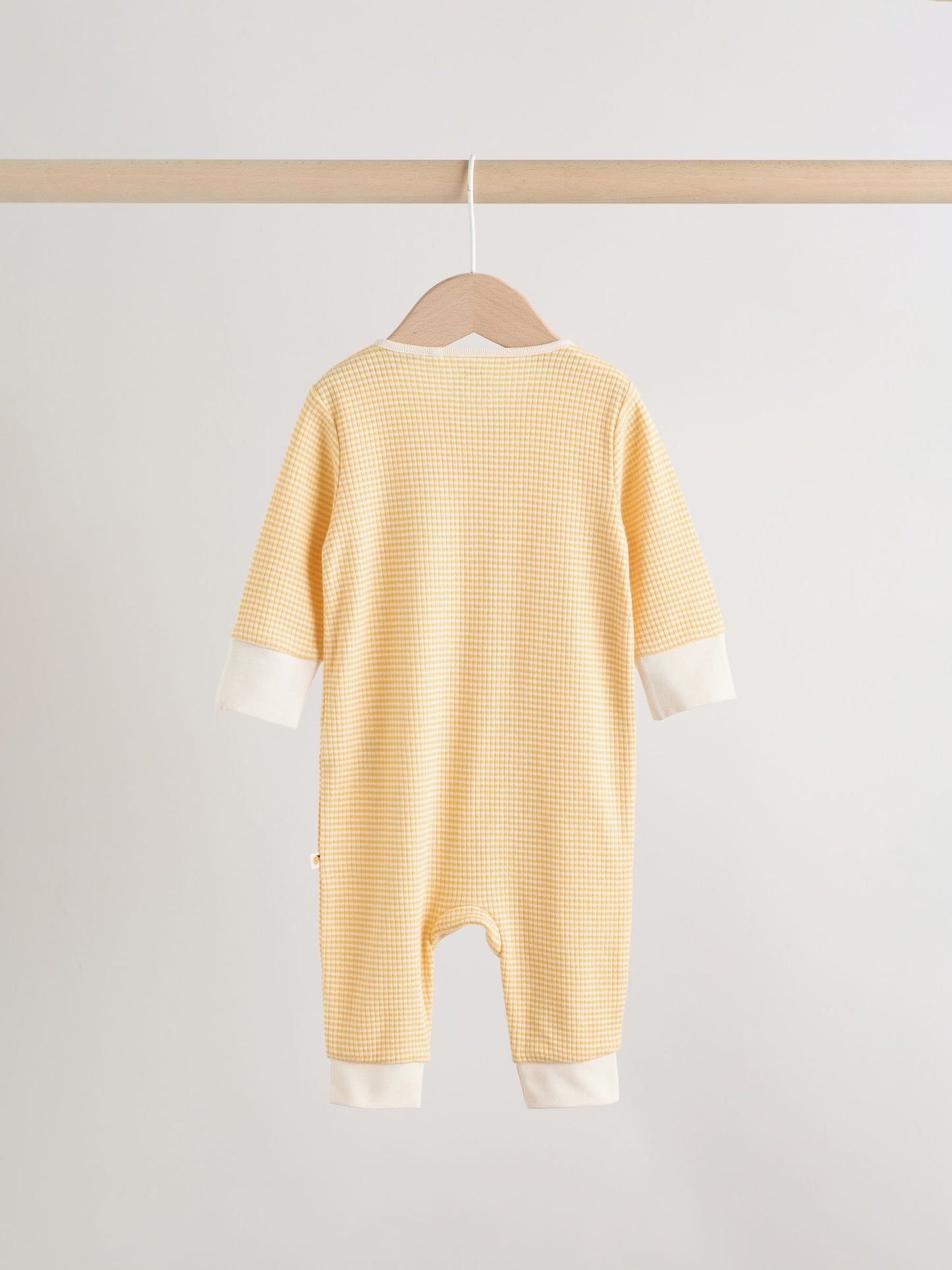 Lemon Yellow Baby Sleepsuits 3 Pack (0mths-3yrs) image 6