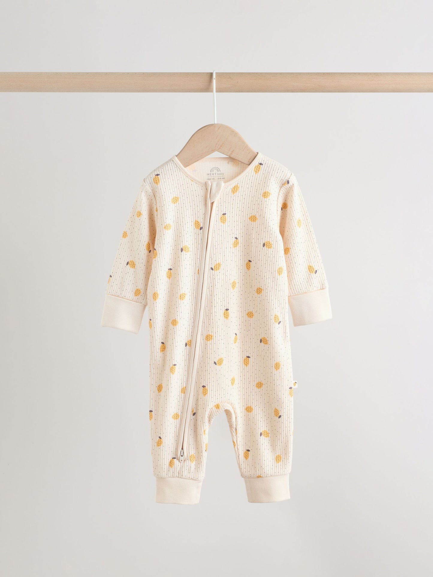 Lemon Yellow Baby Sleepsuits 3 Pack (0mths-3yrs) image 7