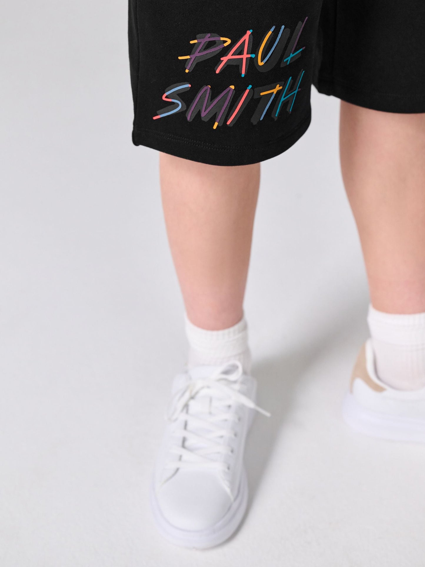 Dsiney Kidz - Paul Smith Junior Black Graphic T-Shirt and Shorts Set image 6