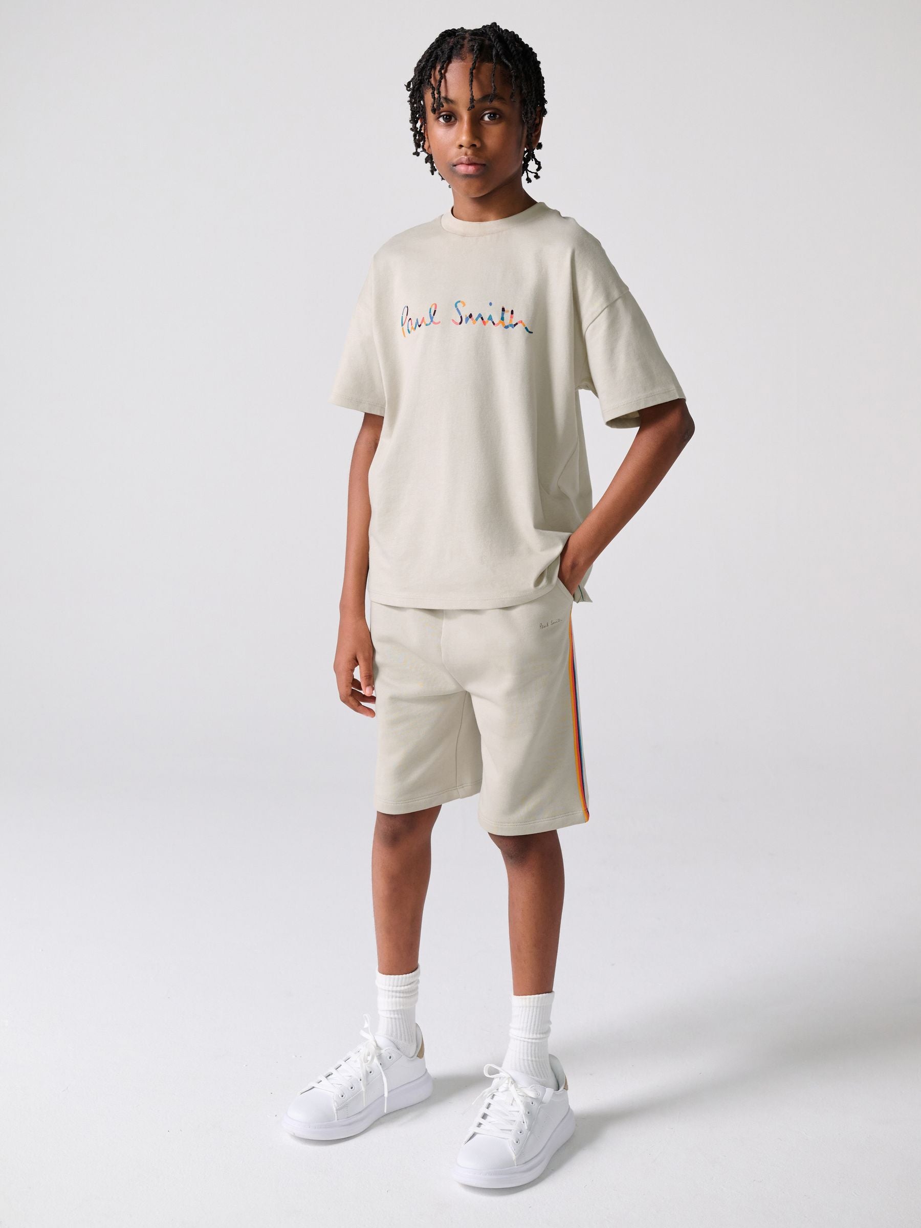 Dsiney Kidz - Paul Smith Junior Stone T-Shirt and Shorts Set image 1