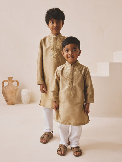 Dsiney Kidz - Gold Kurta Shirt (3mths-16yrs) (3mths-16yrs) image 1