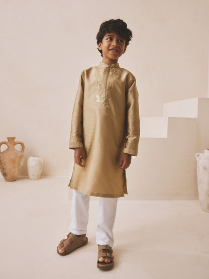 Dsiney Kidz - Gold Kurta Shirt (3mths-16yrs) (3mths-16yrs) image 2