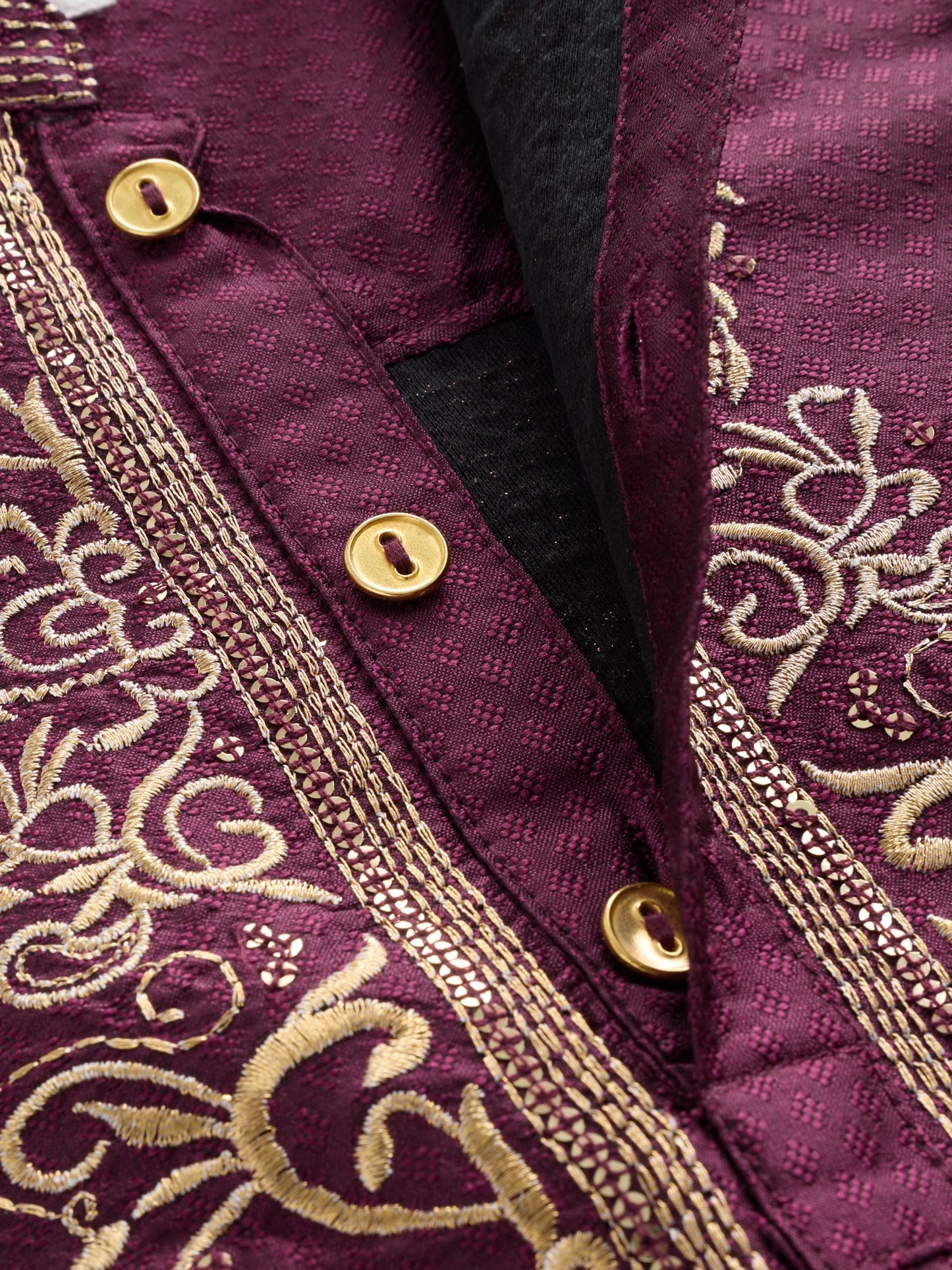 Dsiney Kidz - Burgundy Red Kurta Shirt (3mths-16yrs) (3mths-16yrs) image 6