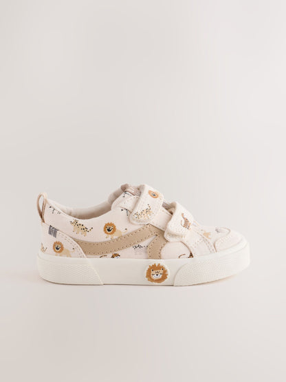Neutral Safari Standard Fit (F) Touch Fastening Trainers image 3