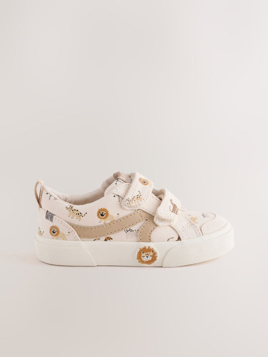 Neutral Safari Standard Fit (F) Touch Fastening Trainers image 2