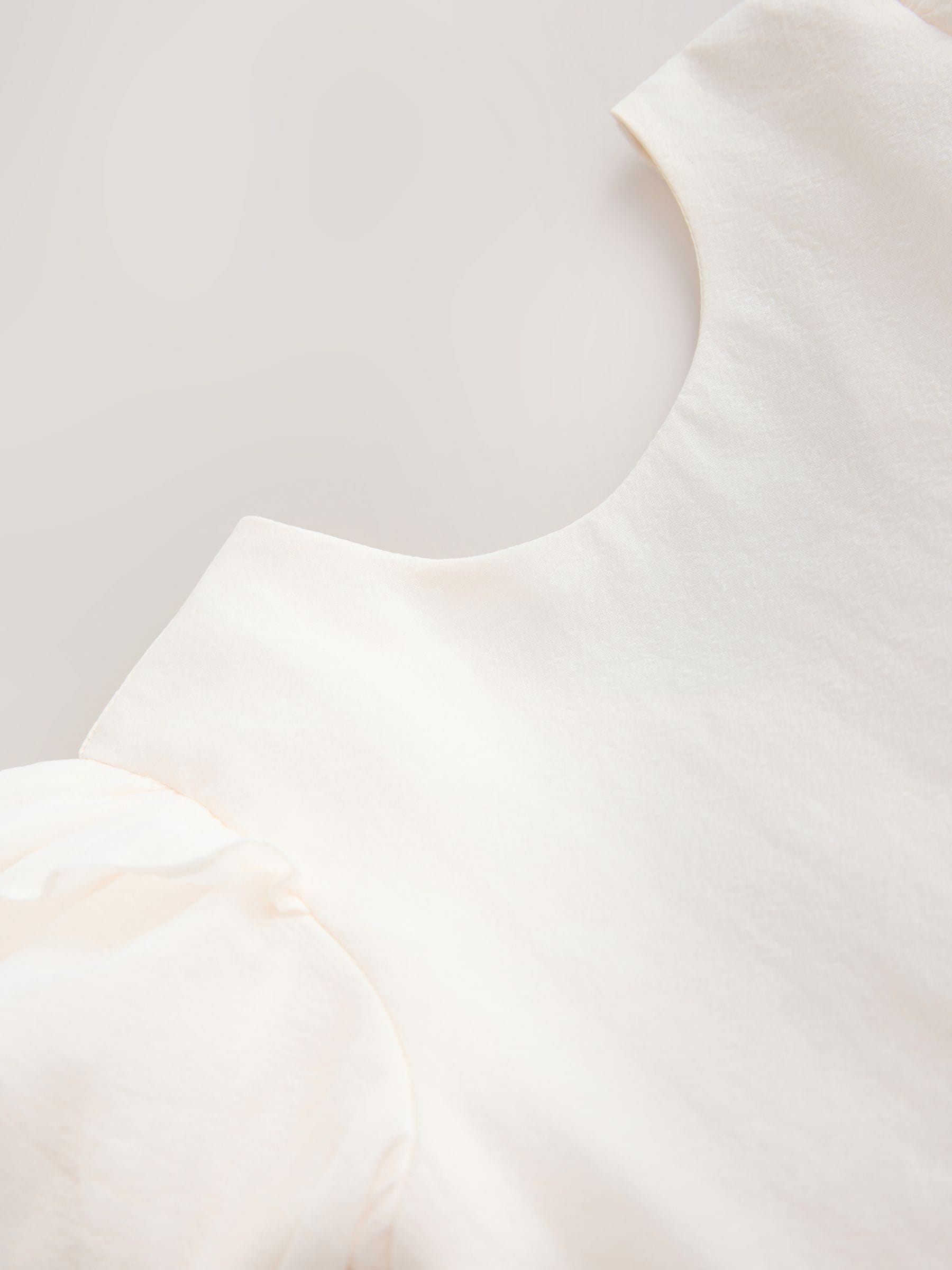 Laura Ashley Ivory Bow Back Flower Bridemaid Dress image 10