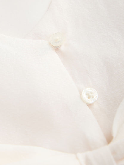 Laura Ashley Ivory Bow Back Flower Bridemaid Dress image 12