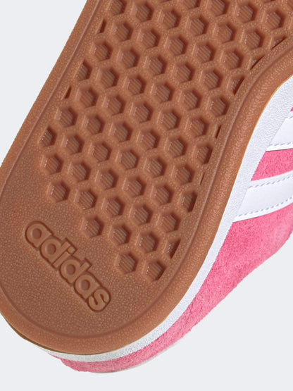 adidas Pink Grand Court 00s Suede Elastic Lace Kids Trainers image 10