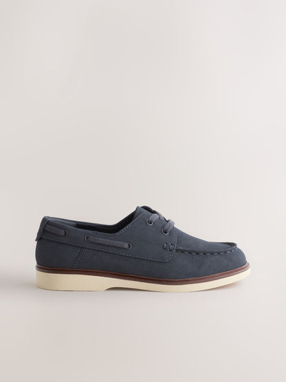 Navy Lace Up Boatshoe image 2