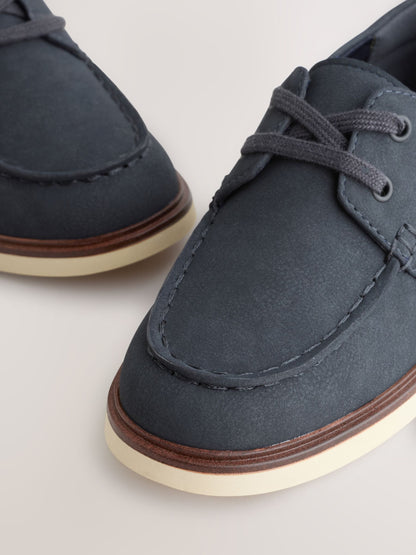 Navy Lace Up Boatshoe image 3