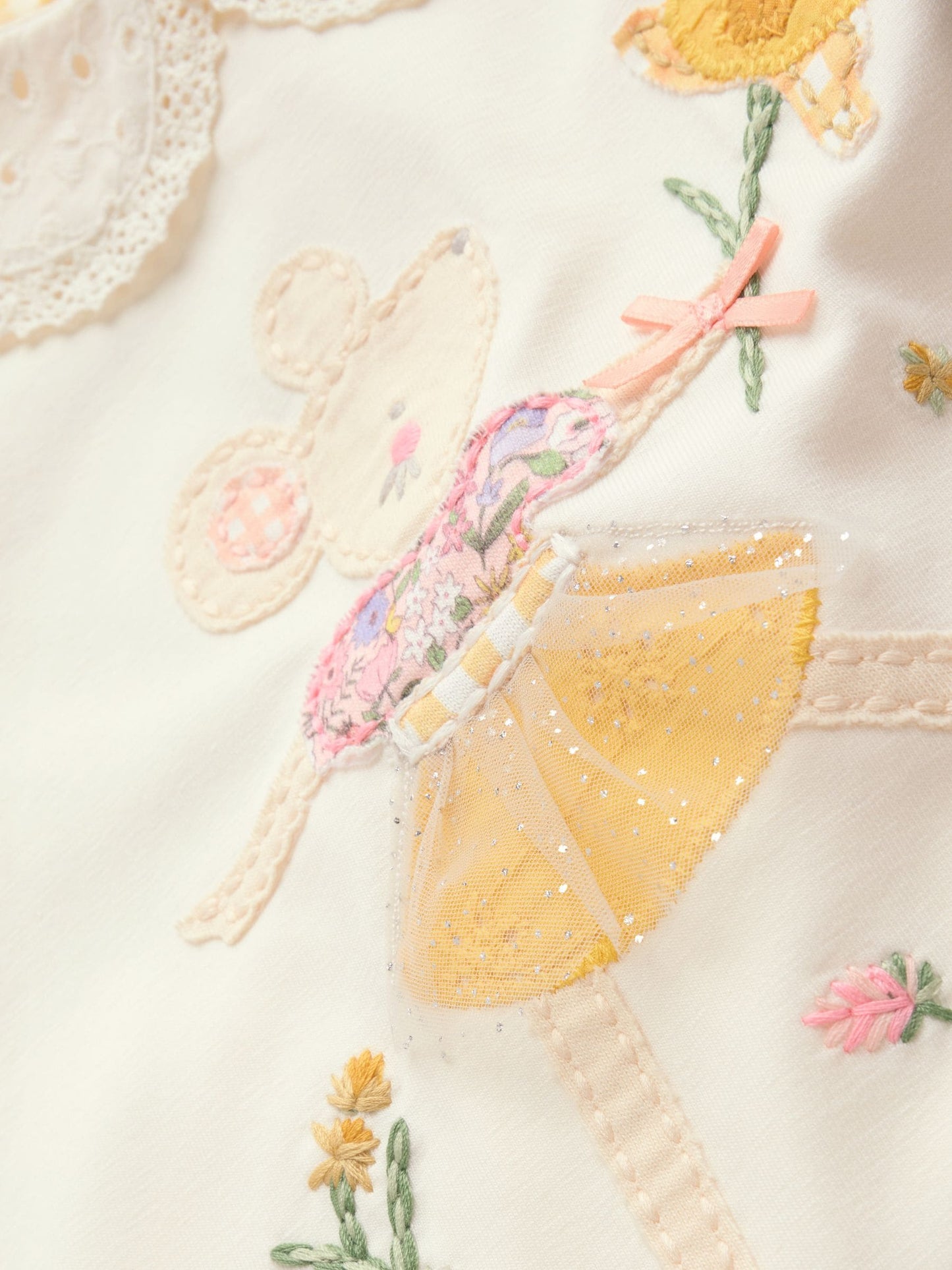 Ecru Fairy Mouse Long Sleeve Top and Legging Baby 2 Piece Set (0mths-2yrs) image 8