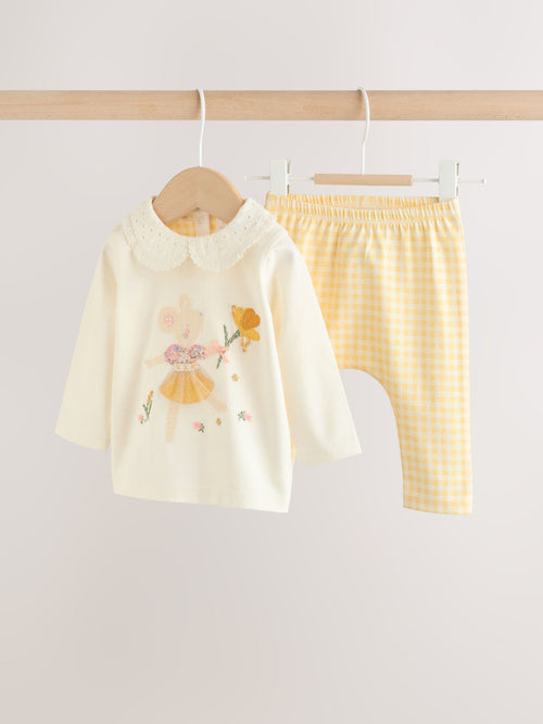 Dsiney Kidz - Ecru Fairy Mouse Long Sleeve Top and Legging Baby 2 Piece Set (0mths-2yrs) image 1