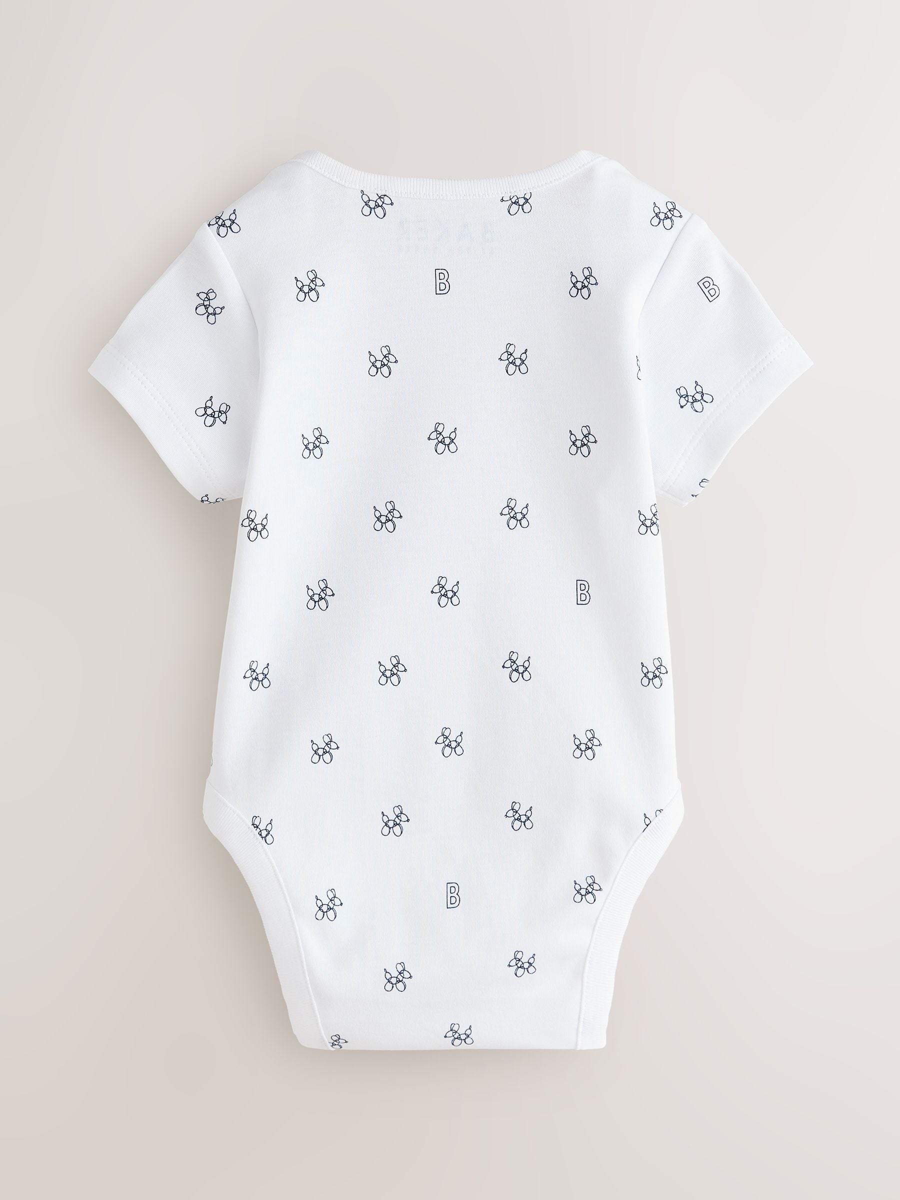 Baker by Ted Baker Blue 3 Pack Short Sleeve Bodysuits image 5