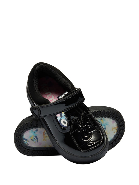 Character Black Bluey And Bingo School Shoes image 1