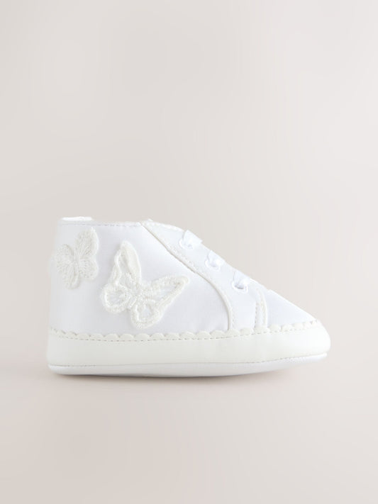 White Baby High Top Trainers (0-24mths) image 2