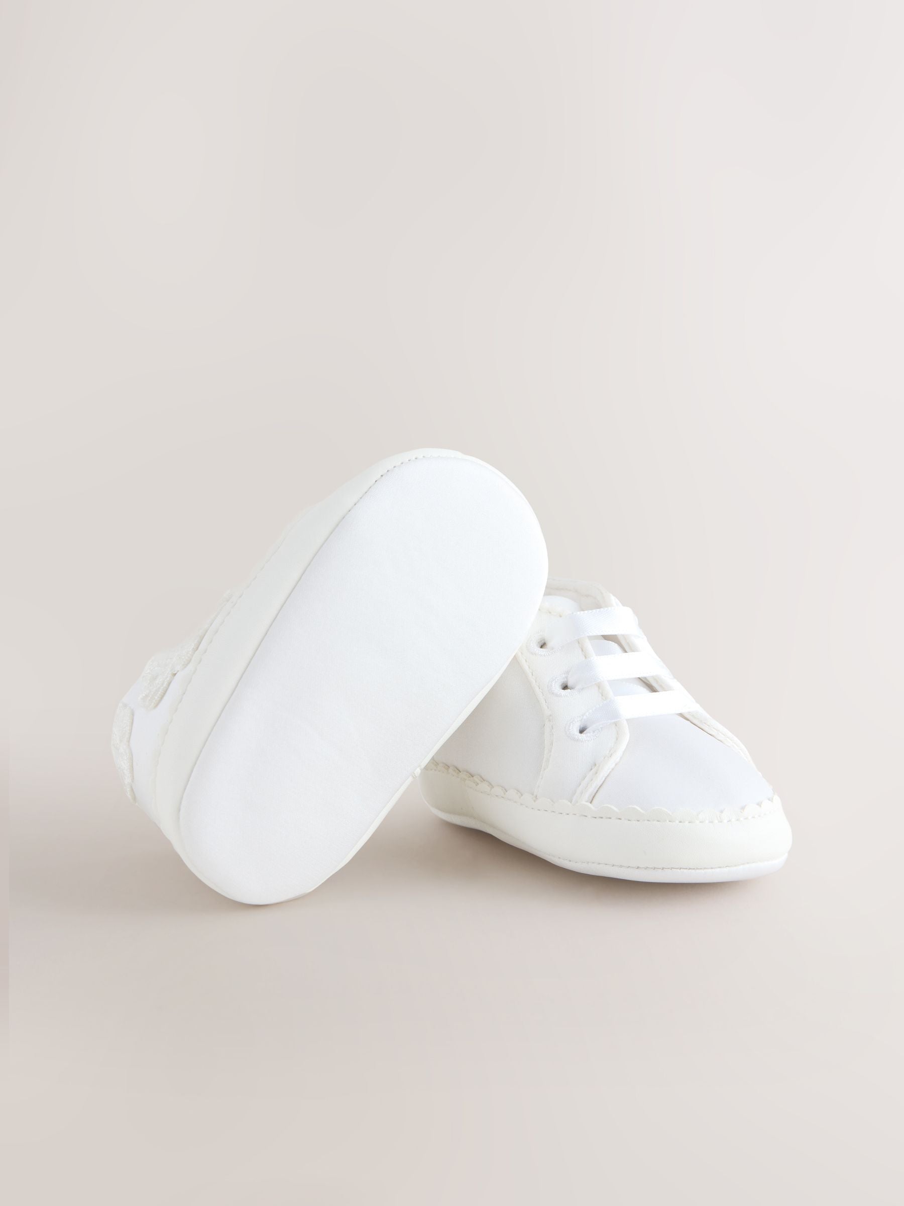 White Baby High Top Trainers (0-24mths) image 4