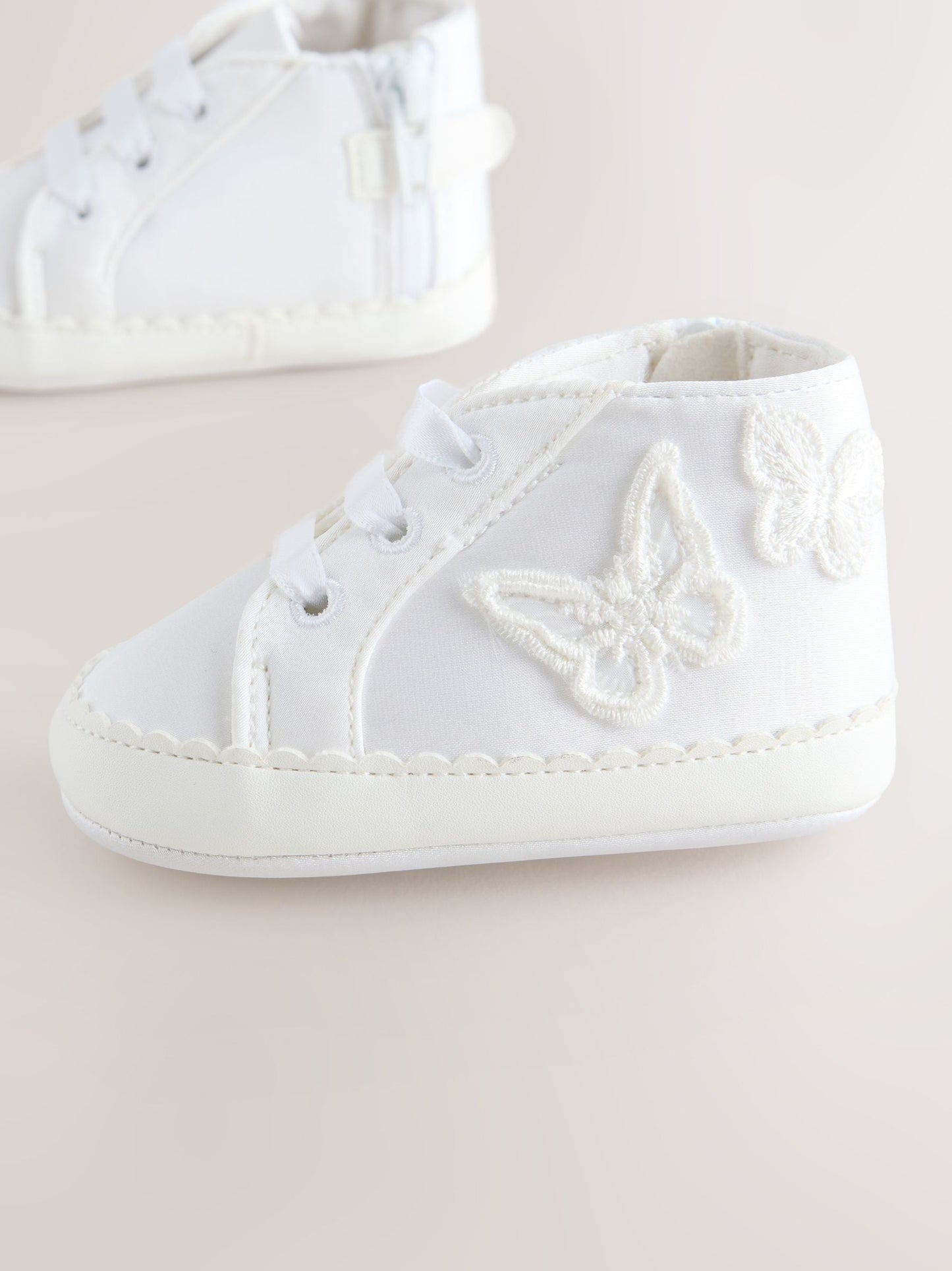 White Baby High Top Trainers (0-24mths) image 5