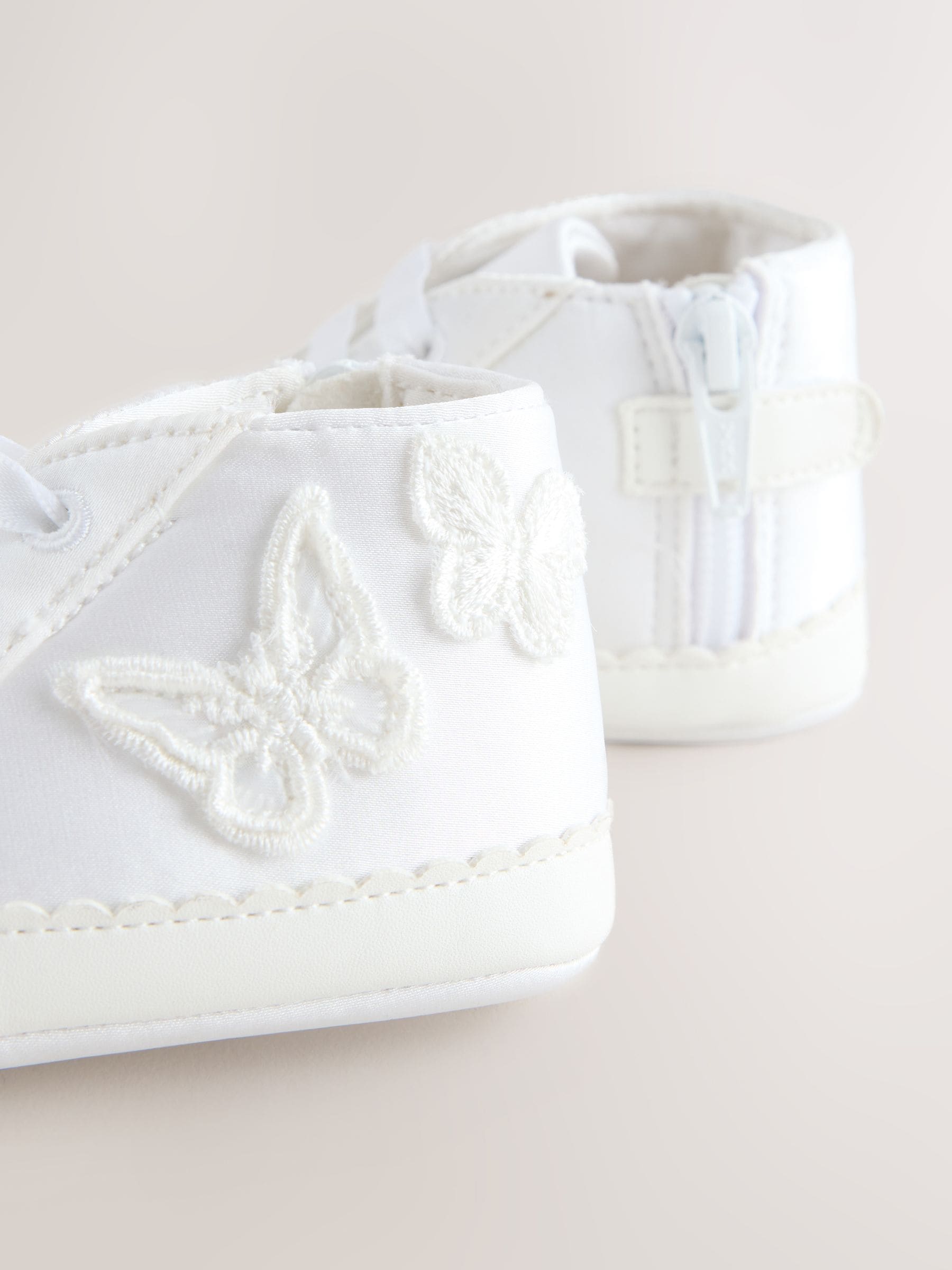 White Baby High Top Trainers (0-24mths) image 5