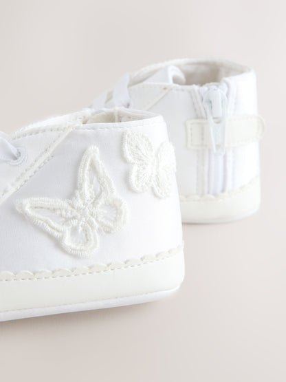 White Baby High Top Trainers (0-24mths) image 5