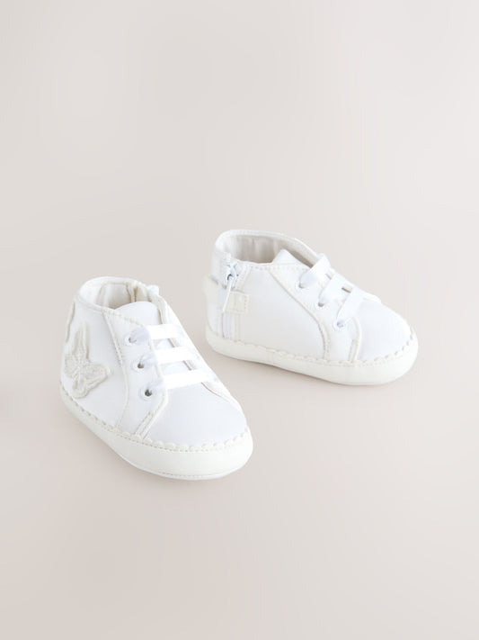 White Baby High Top Trainers (0-24mths) image 2