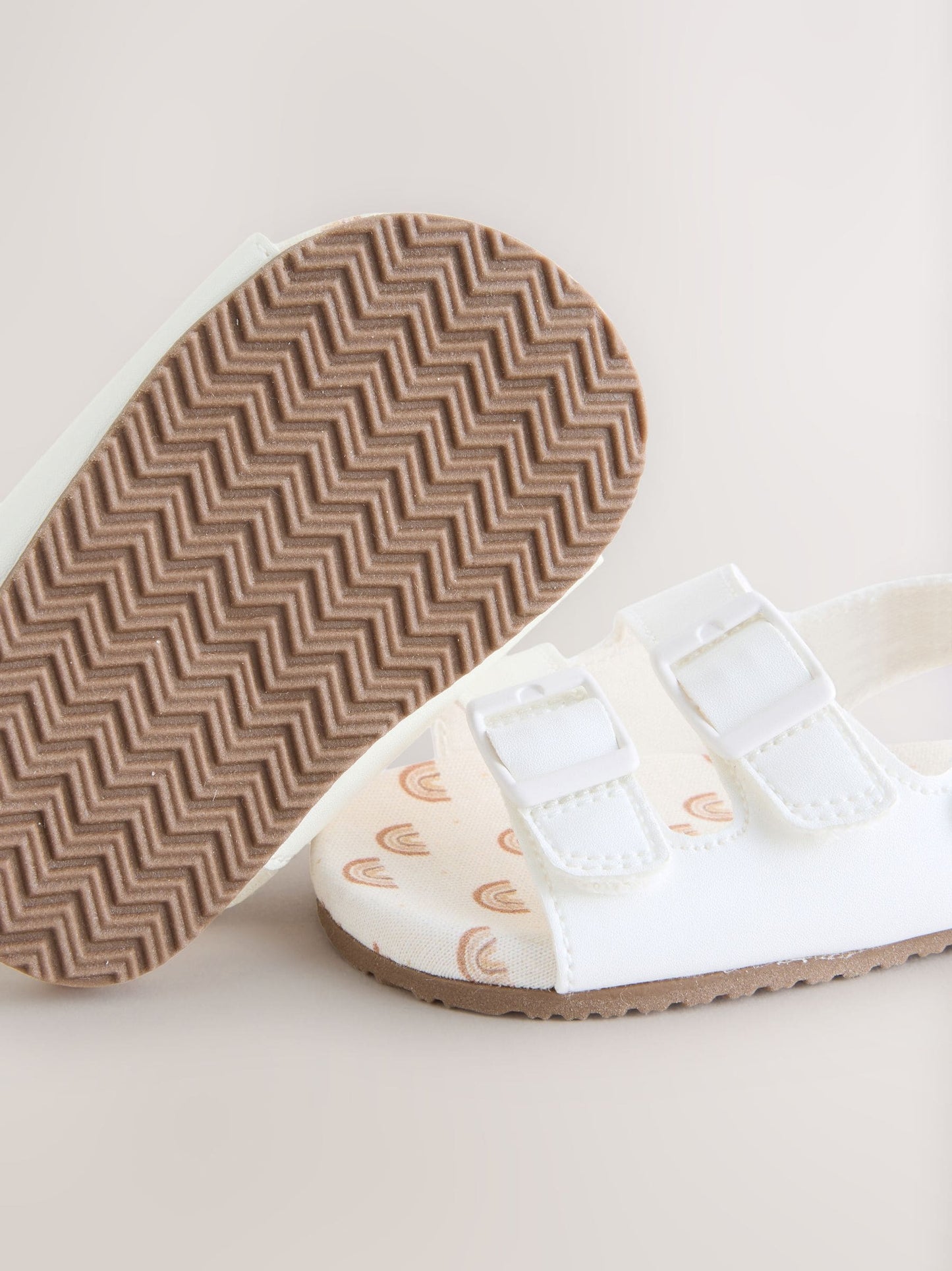 White Touch and Fasten Baby Sandals (0-24mths) image 4
