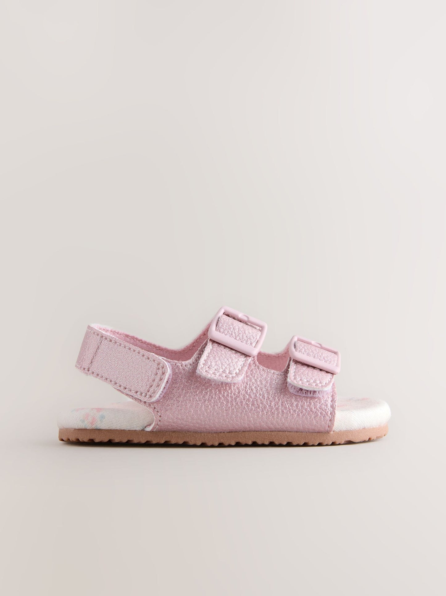 Pink Shimmer Touch and Fasten Baby Sandals (0-24mths) image 5