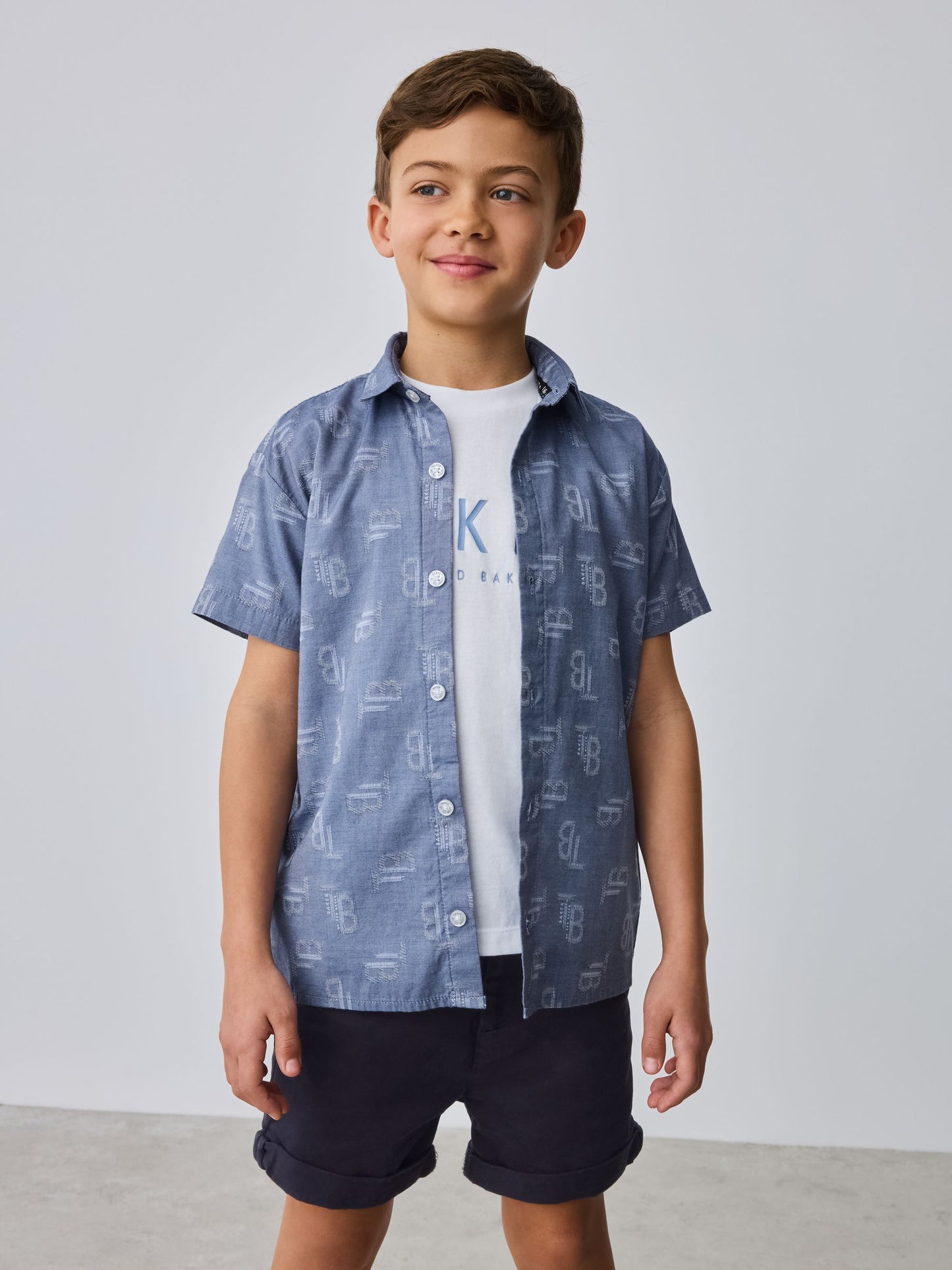 Baker by Ted Baker Chambray Shirt and T-Shirt Set image 1