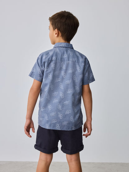 Baker by Ted Baker Chambray Shirt and T-Shirt Set image 4