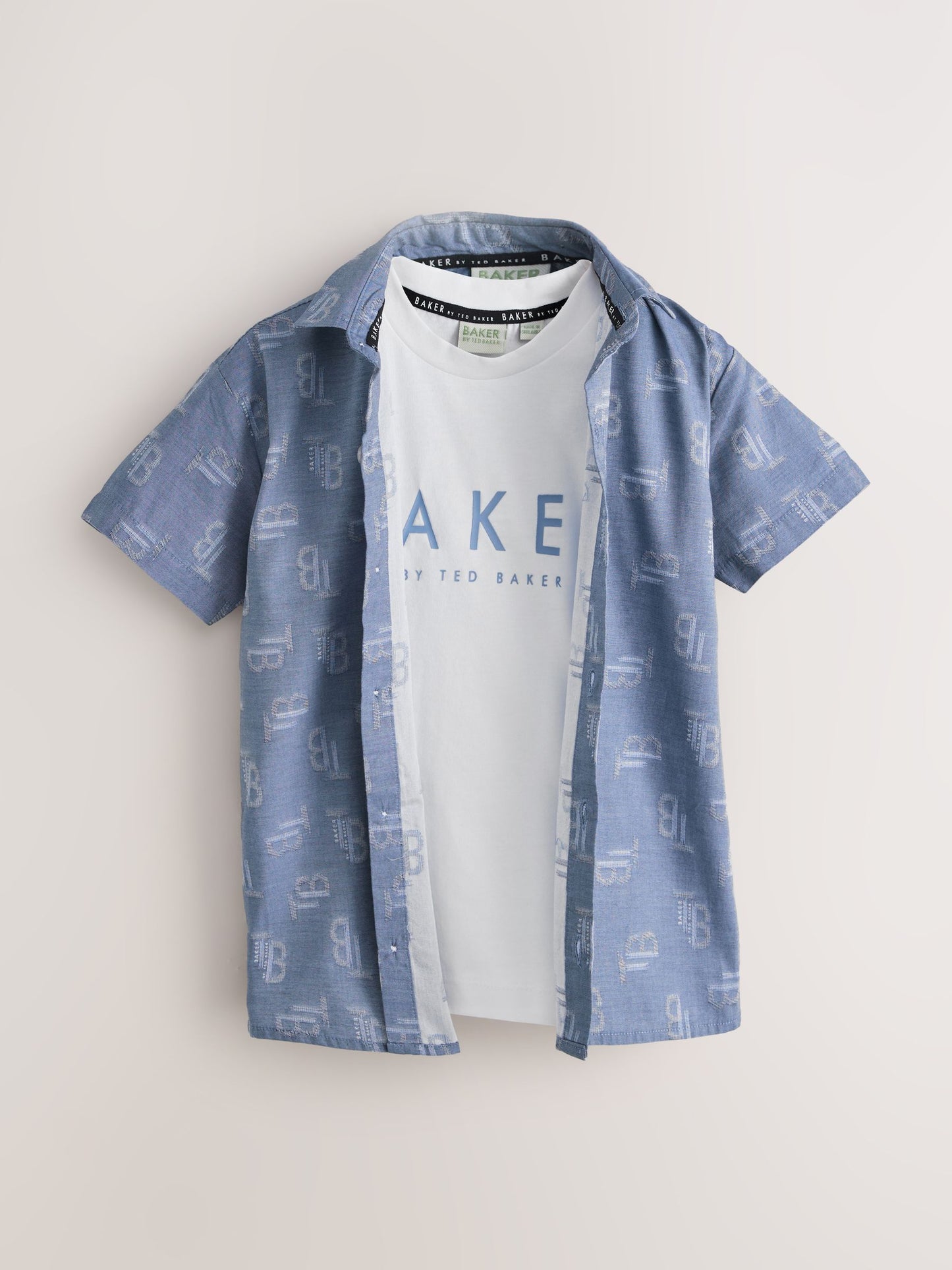 Baker by Ted Baker Chambray Shirt and T-Shirt Set image 8