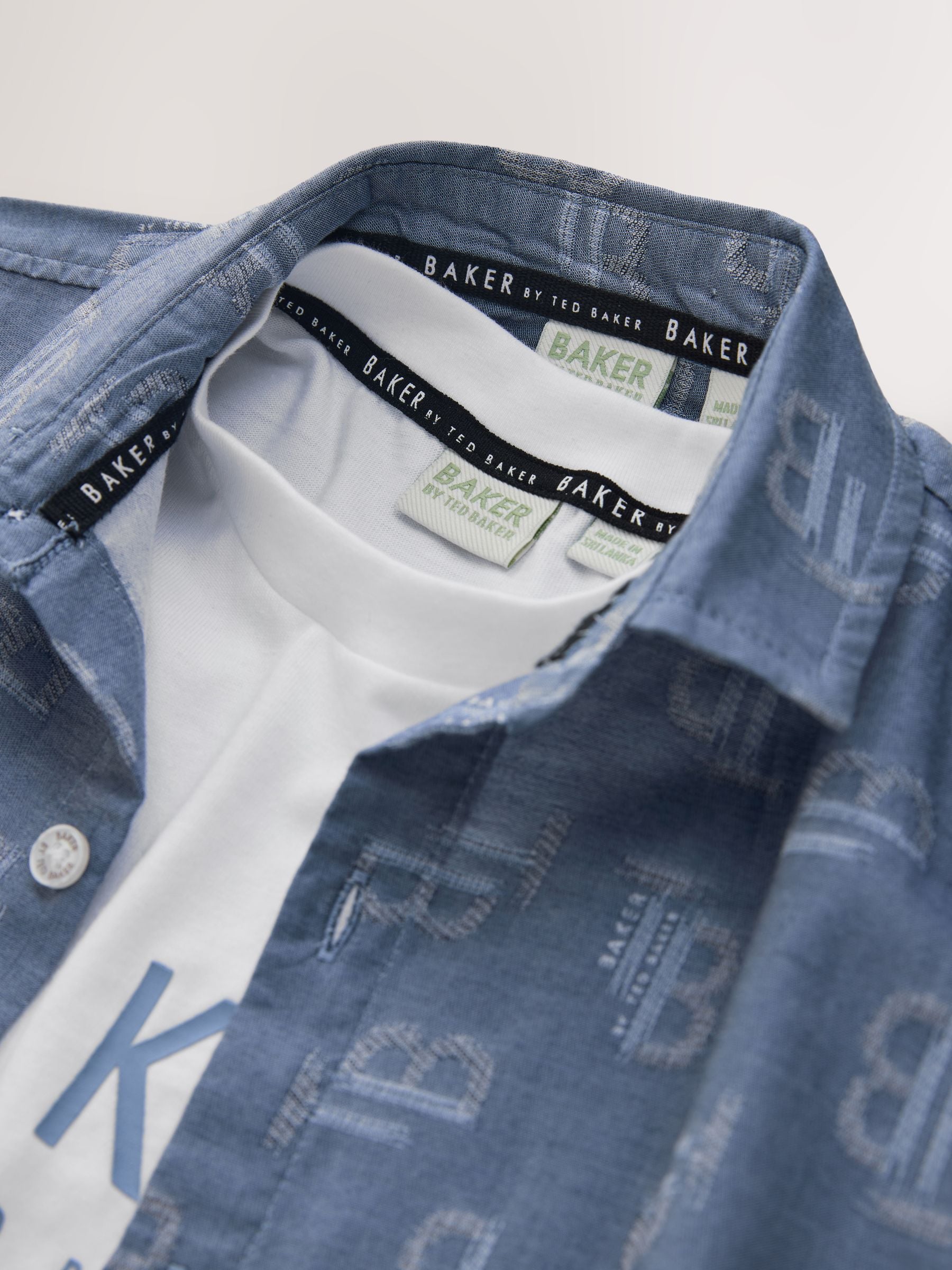 Baker by Ted Baker Chambray Shirt and T-Shirt Set image 10