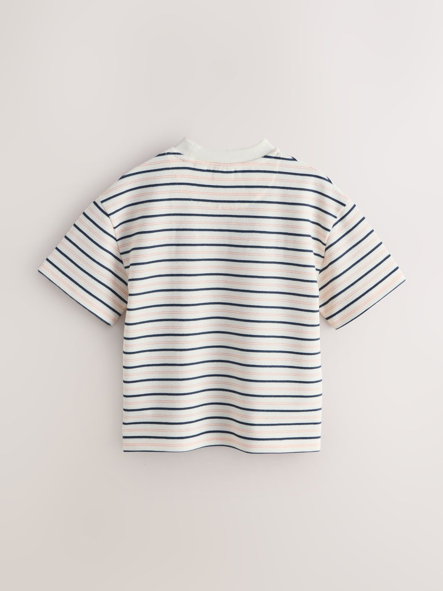 Baker by Ted Baker Stone/Grey/Red Textured T-Shirt image 5