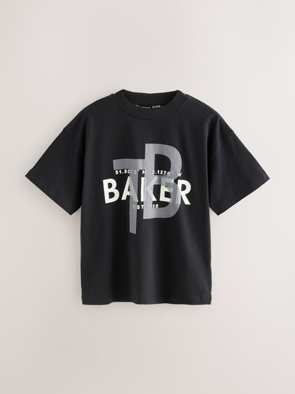 Baker by Ted Baker Oversized Graphic T-Shirt image 5
