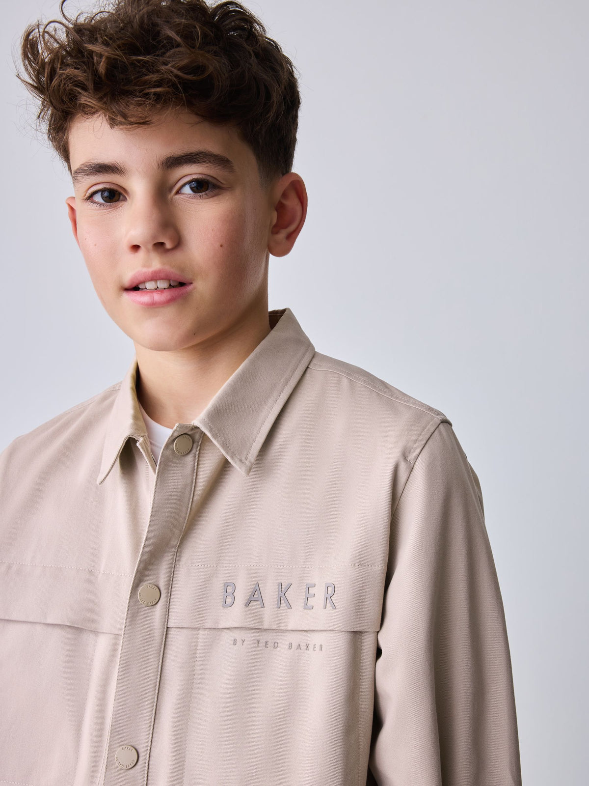 Dsiney Kidz - Baker by Ted Baker Stone Shacket and T-Shirt Set image 2