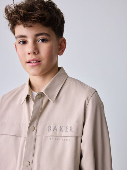 Dsiney Kidz - Baker by Ted Baker Stone Shacket and T-Shirt Set image 2