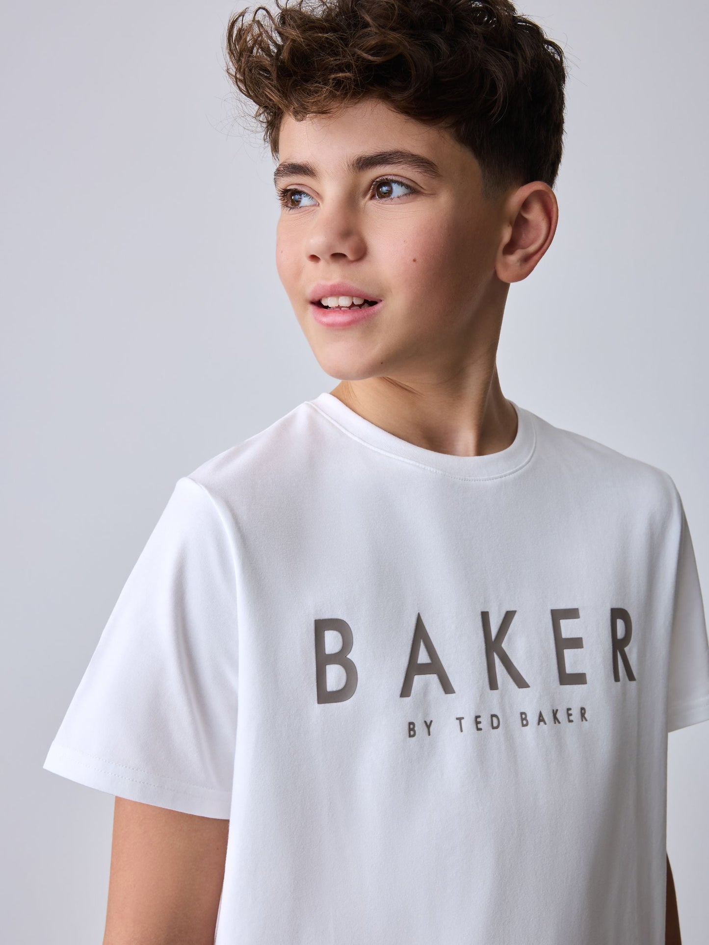 Baker by Ted Baker Stone Shacket and T-Shirt Set image 6
