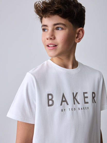 Baker by Ted Baker Stone Shacket and T-Shirt Set image 6