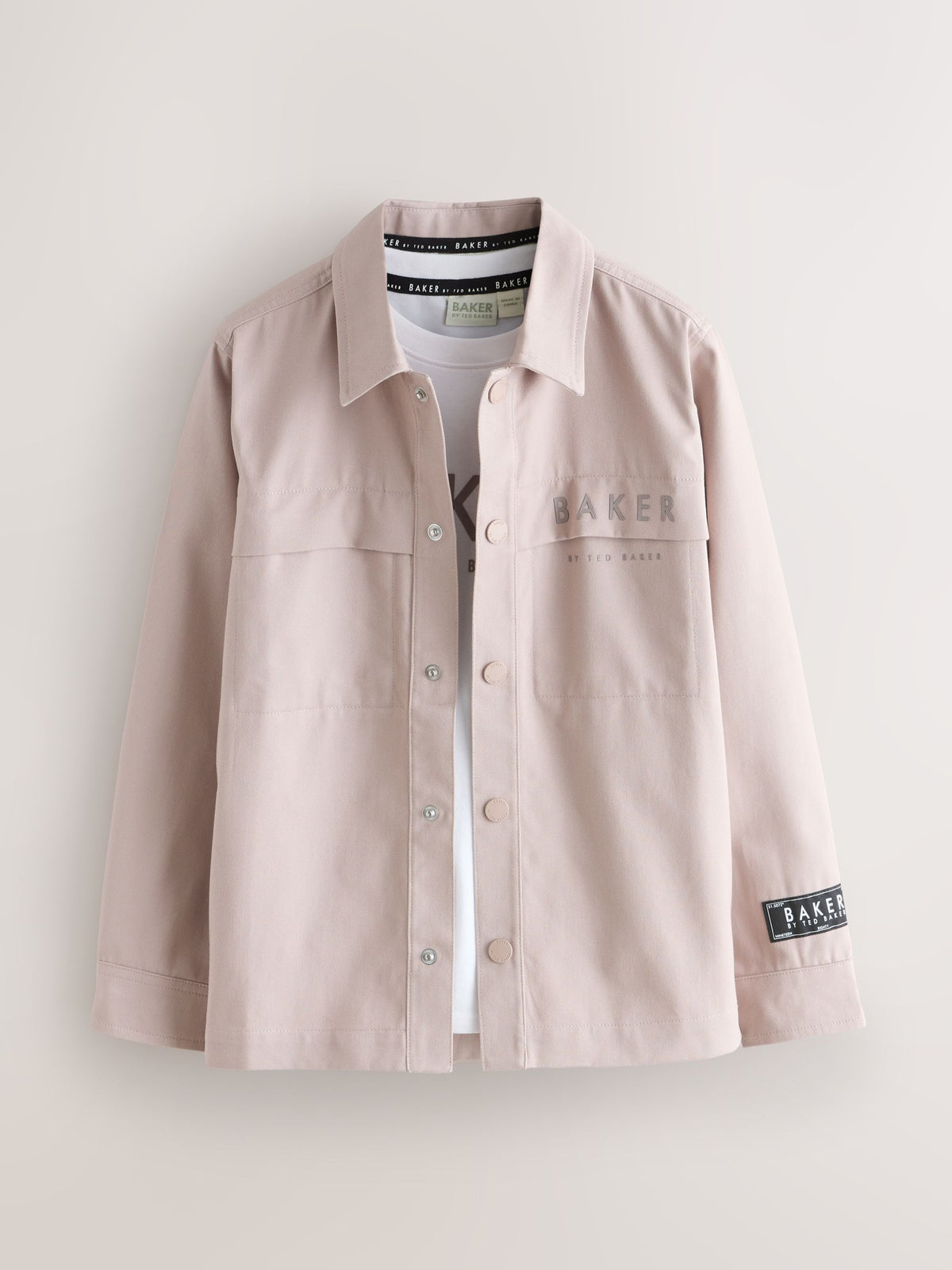 Dsiney Kidz - Baker by Ted Baker Stone Shacket and T-Shirt Set image 8