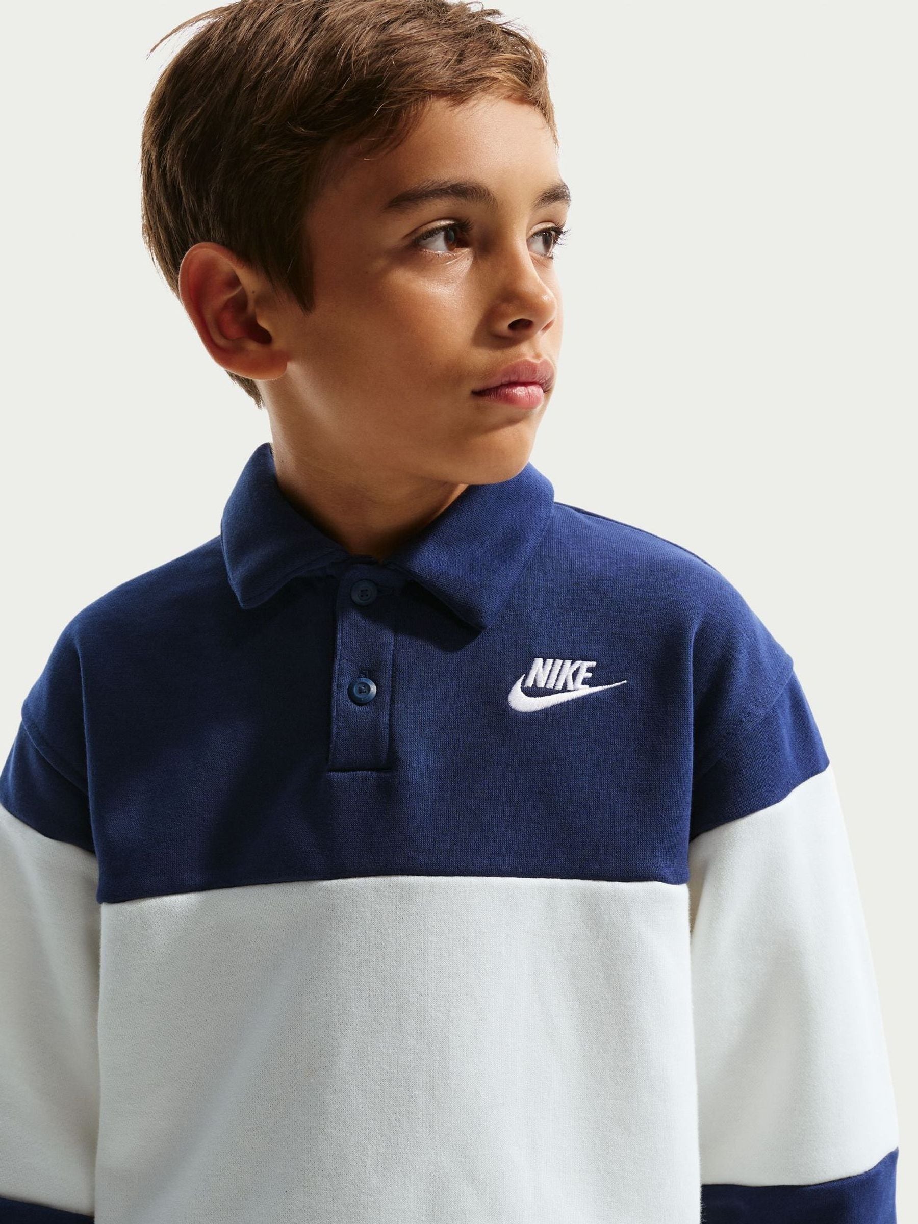 Dsiney Kidz - Nike Midnight Navy Sportswear Club Rugby Shirt image 1