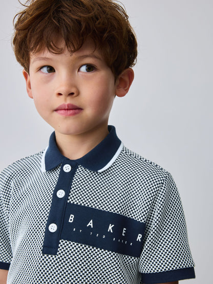 Baker by Ted Baker Textured Polo Shirt and Shorts Set image 5
