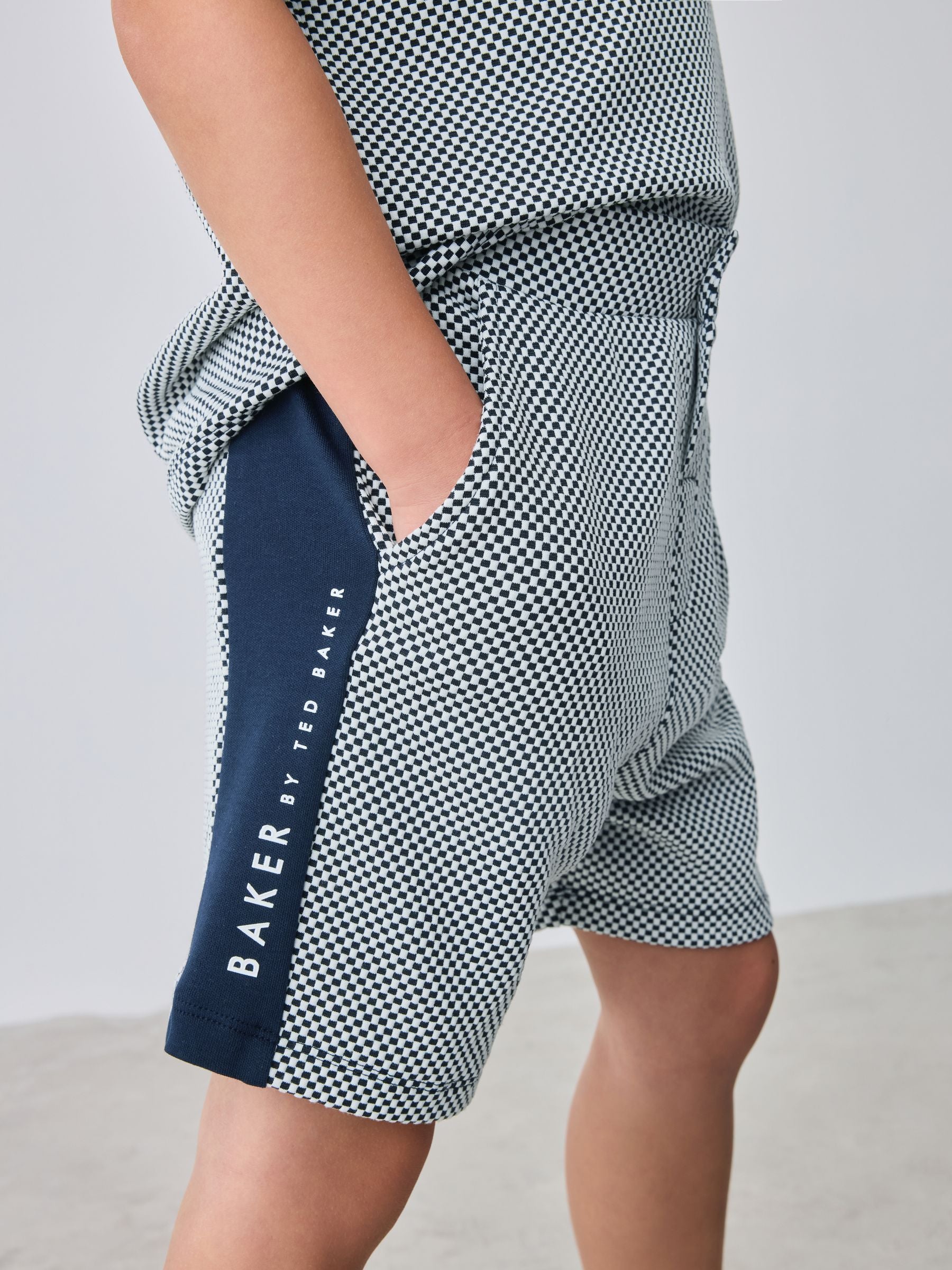 Baker by Ted Baker Textured Polo Shirt and Shorts Set image 6