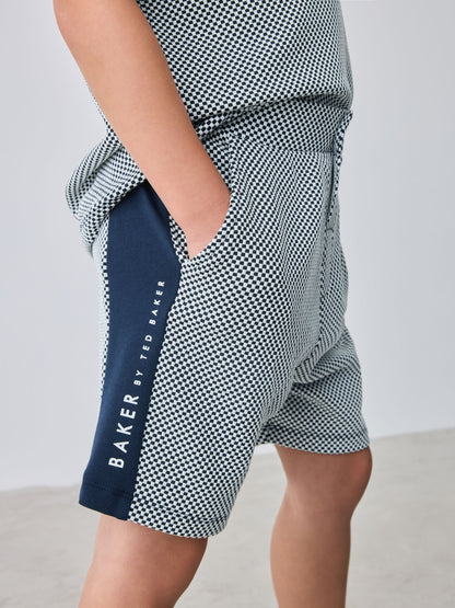 Baker by Ted Baker Textured Polo Shirt and Shorts Set image 6