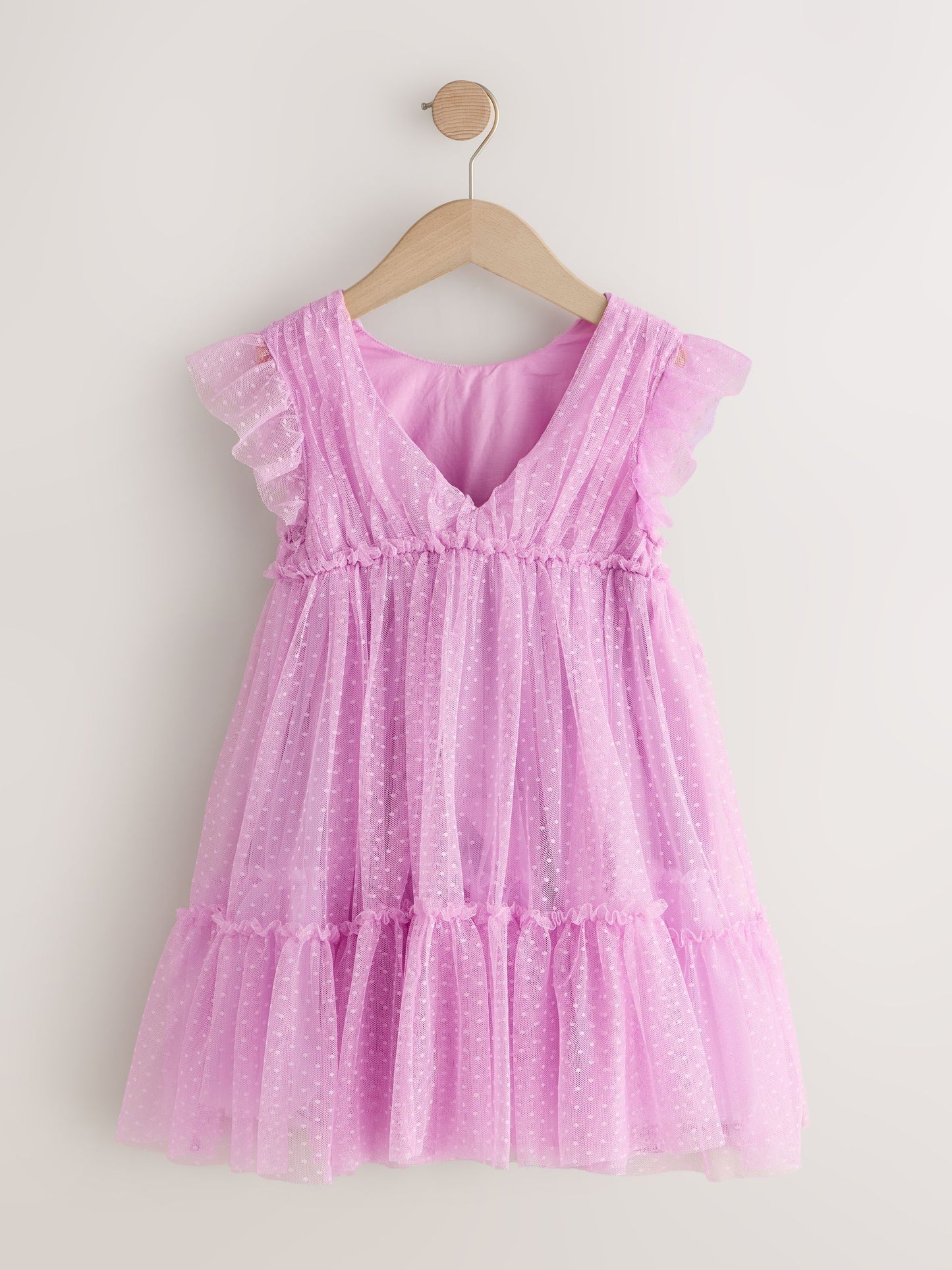 Lilac Mesh Flower Girl Dress (3-16yrs) image 5