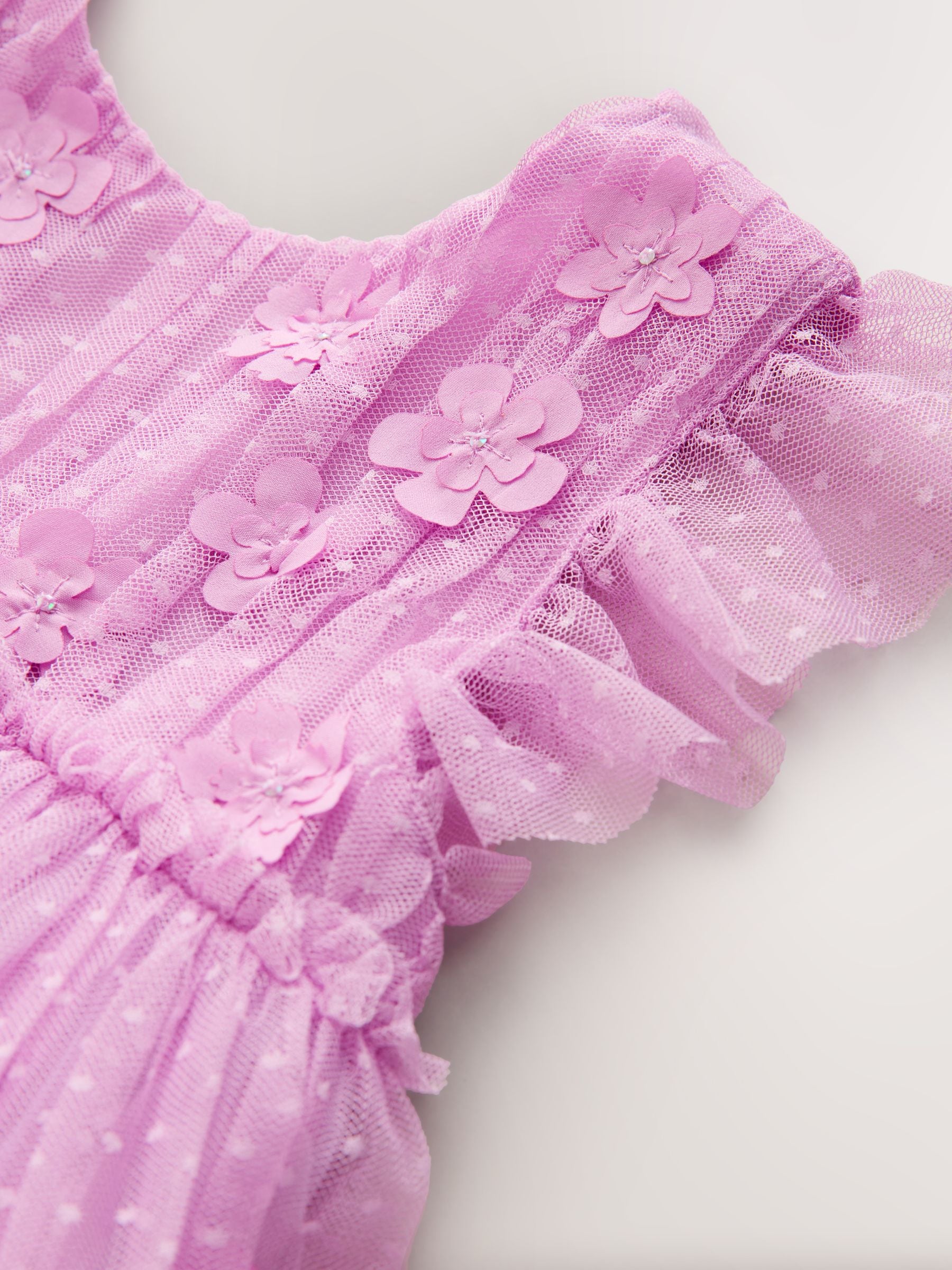 Lilac Mesh Flower Girl Dress (3-16yrs) image 6