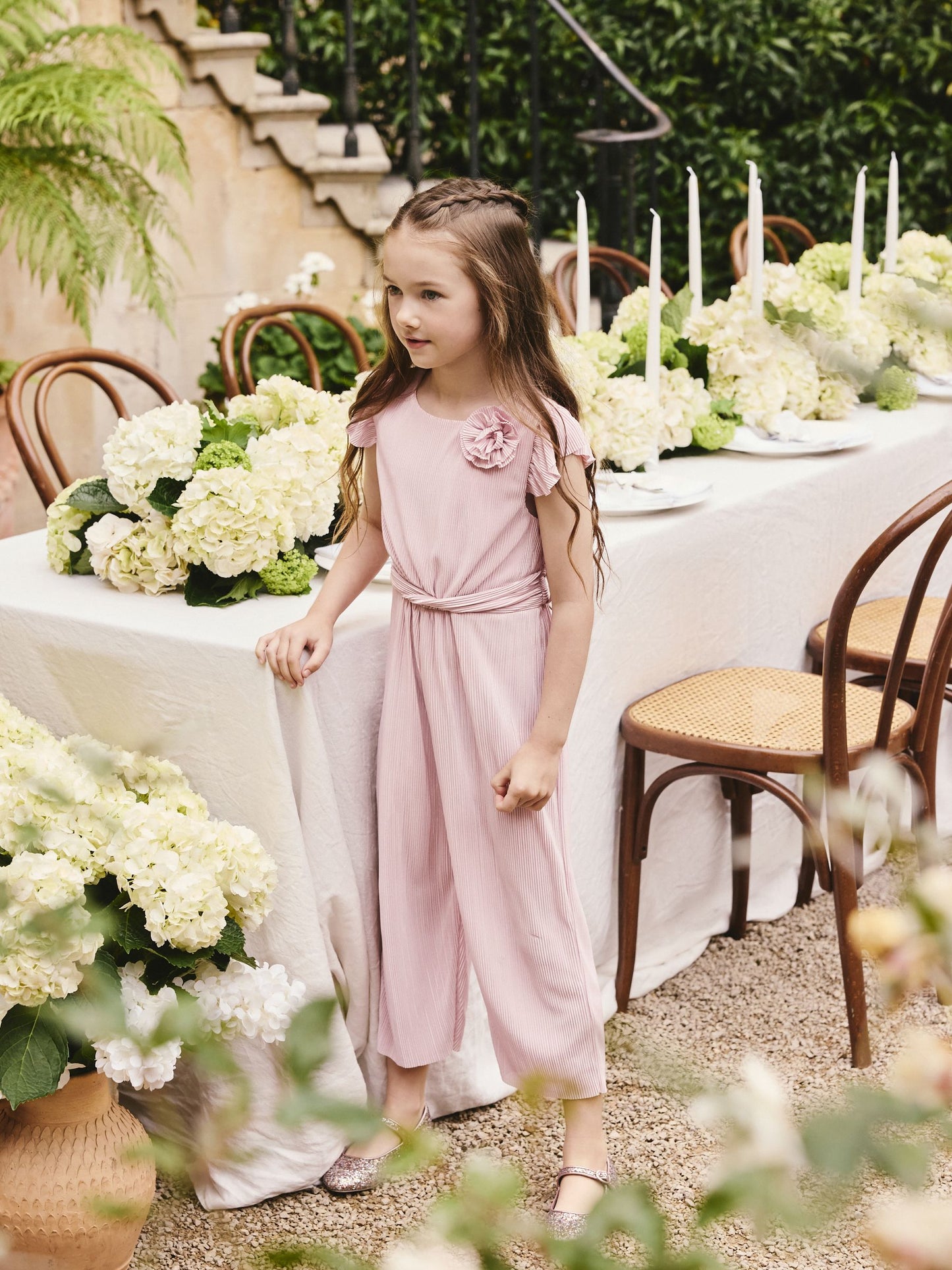 Dsiney Kidz - Pink Plisse Jumpsuit (3-16yrs) image 1