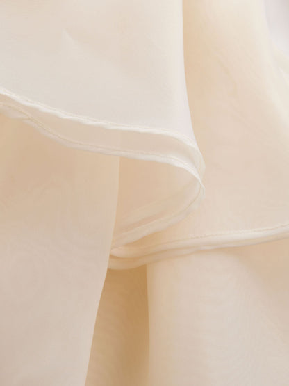 Ecru Flower Corsage Tiered Occasion Dress (3-16yrs) image 8