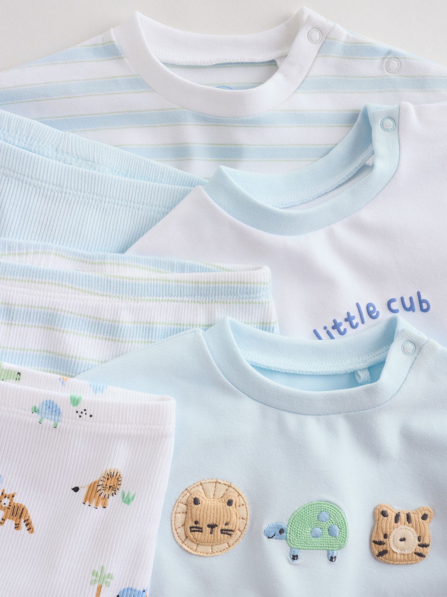 Blue Safari Baby Top & Leggings 6 Piece Set (0mths-3yrs) image 5